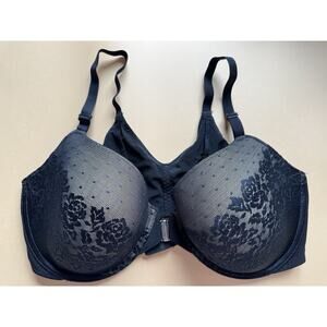 Soma‎ 34DD Bra Black Stunning Support Full Coverage Underwire Back Closure